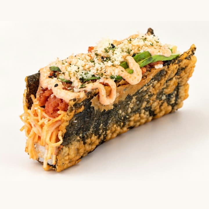 Photo of Spicy Tuna Crab Taco (raw)